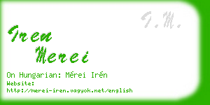 iren merei business card