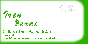 iren merei business card